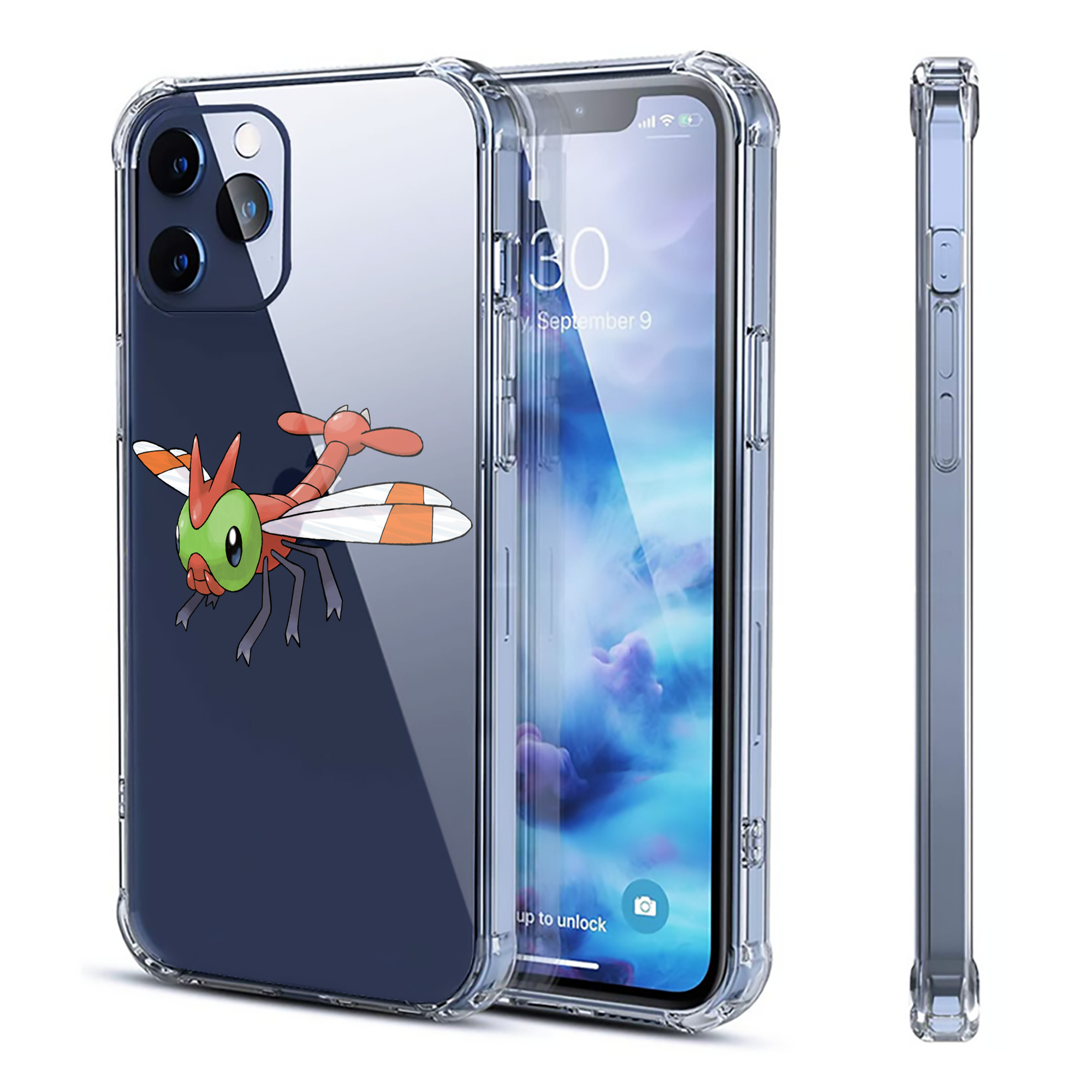 （画像用） ポケットモンスター Pokémon 【iPhone 12シリーズ対応】透明スマホケース（クリアソフトケース）